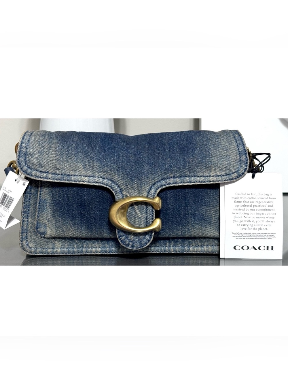 COACH Tabby Shoulder Bag 26 In Loved Denim